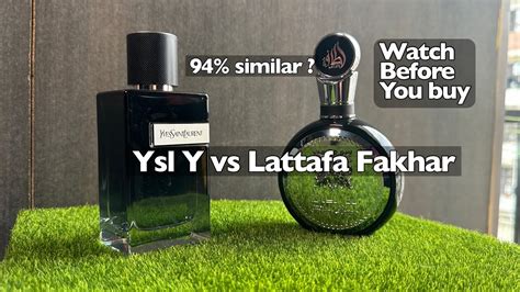 lattafa fakhar vs ysl y|ysl y edp vs lattafa.